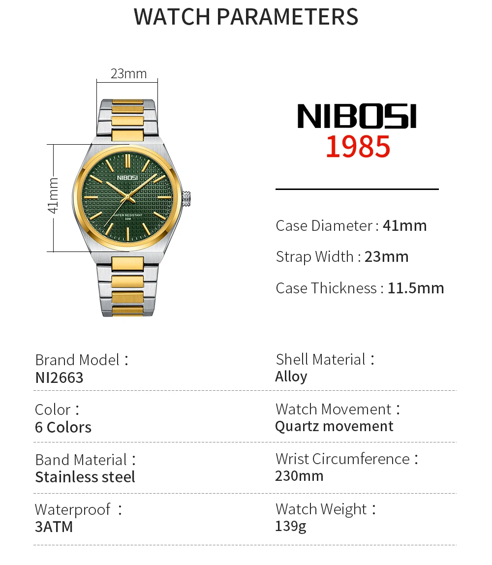 NIBOSI Luxury Men Quartz Watch Waterproof Luminous Wristwatch Stainless Steel Men\'s Watches Male Clock Sports Relogio Masculino