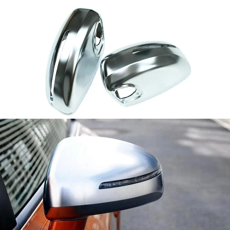 

Matte Silver Car Side Door Rearview Mirror Cover Trim For TT TTS TTRS MK2 8J R8 42 2007-2014