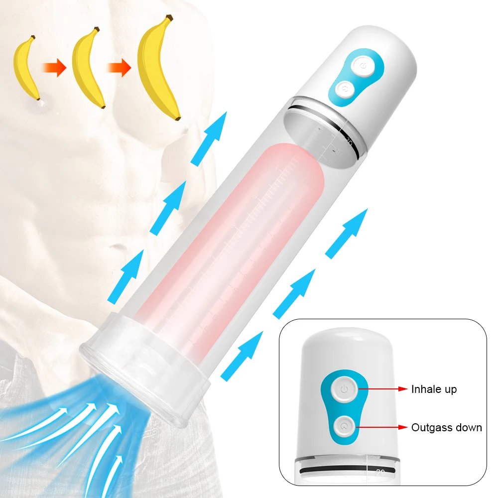 Electric Penis Pump Sex Toys for Men Enlargement Dick pump Penis Enhancer Vacuum Pump Penile Enlarger Erection Male Masturbator