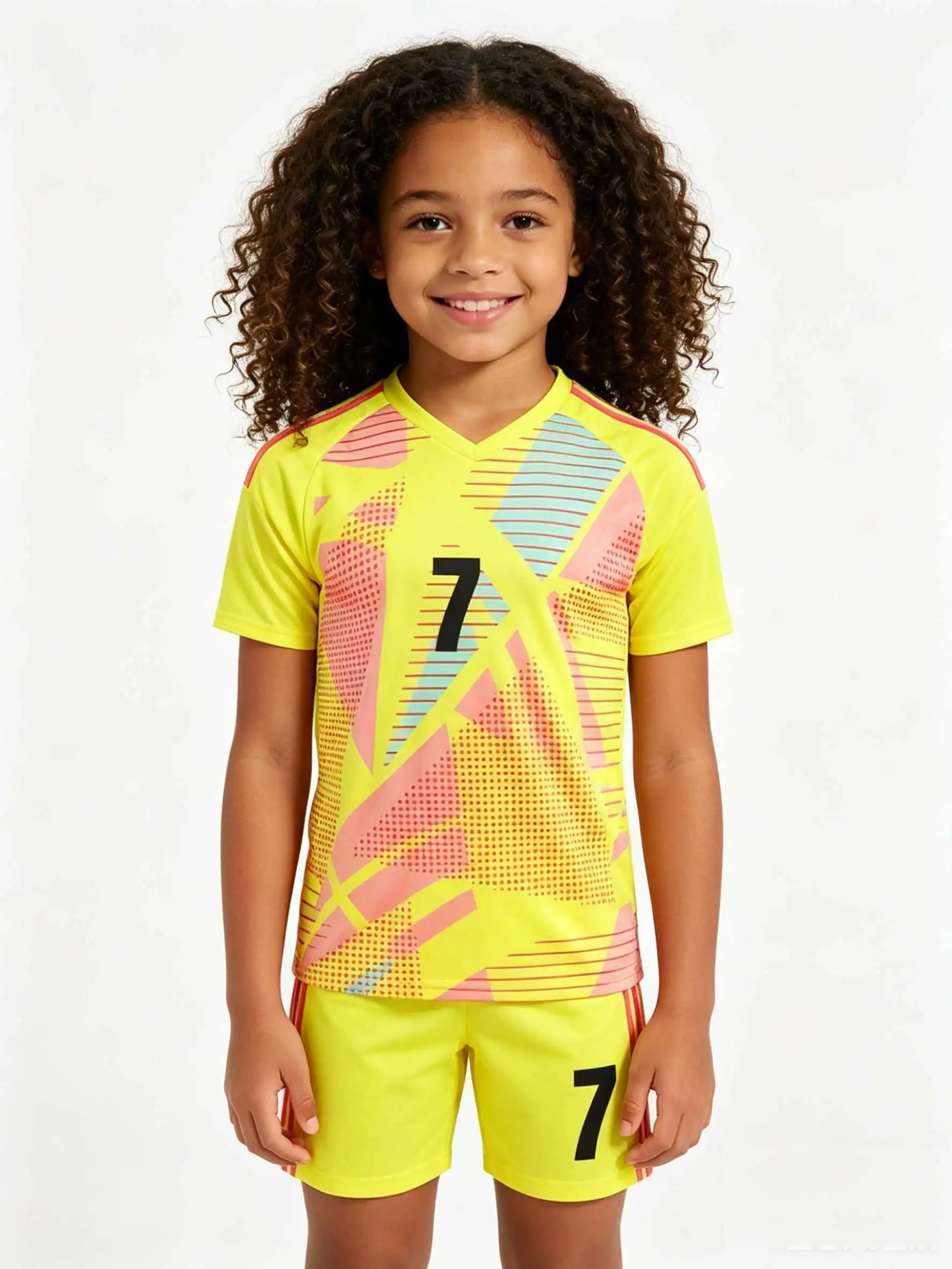 26/27 Unisex Blank Soccer Jersey Set, Kids Adults Training Sportswear, Customizable for School Team Running Activities NO. 8 10