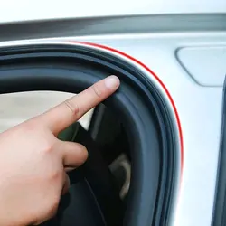 5m Car Door Seal Strips Noise Weatherstrip B Type Rubber Insulation Windproof Waterproof Door Side Strong Adhensive Seal Strips