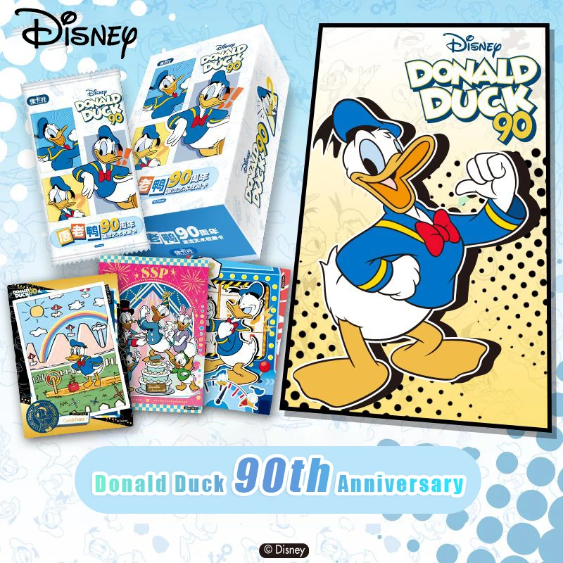 

Disney Donald Duck 90th Anniversary Double Material Collection Commemorative Card Children's Cartoon Birthday Christmas Gift