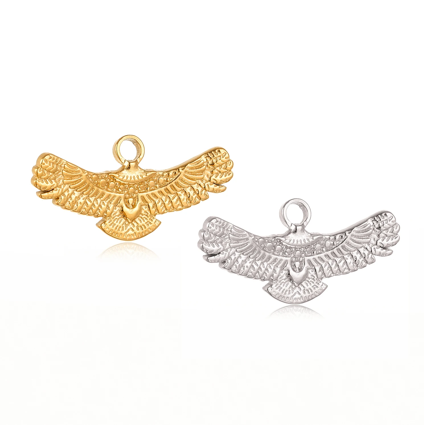 3Pcs/Lot Eagle Charms Jewelry Finding for Necklace Bracelet Earring Jewelry Making Pendants Stainless Steel Charm for Jewelry