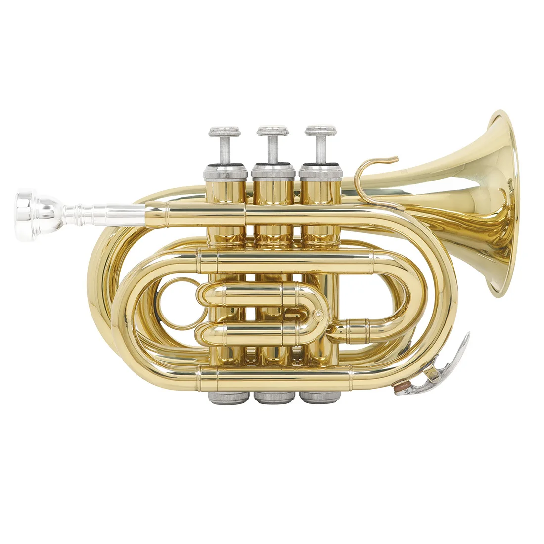 Palm Number In B Flat Brass Pocket Trumpet Miniature Trumpet Beginner Test Trumpet Cornet