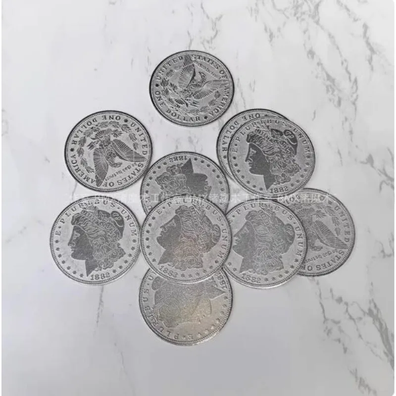 10 個超薄型パルミングコイン (ハーフダラーバージョン) 手品出現/消失コインマギアアクセサリーギミック小道具マジシャン