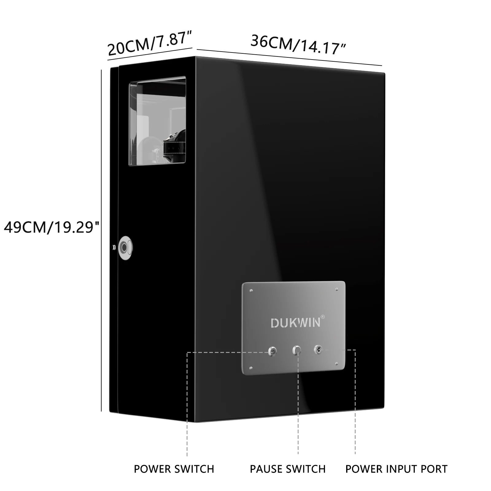 Imagem -06 - Fingerprint Unlock Ver Winder para Relógios Automáticos Safe Box com Smart Touchscreen Quiet Mabuchi Motor