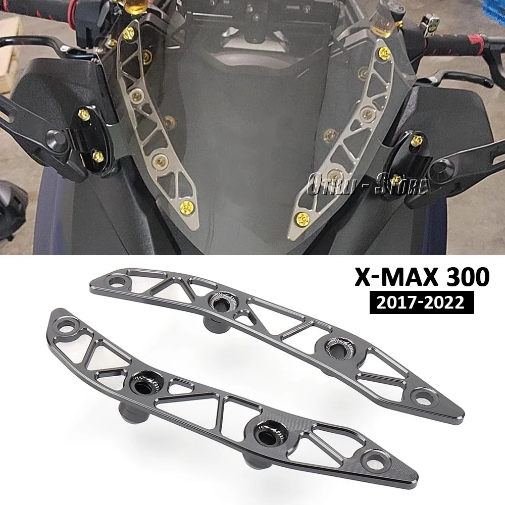 

for Yamaha X-MAX 300 X-MAX300 XMAX 300 XMAX300 2022 2021 2020 2019 2018 2017 Motorcycle Windshield Bracket Windscreen Aluminum