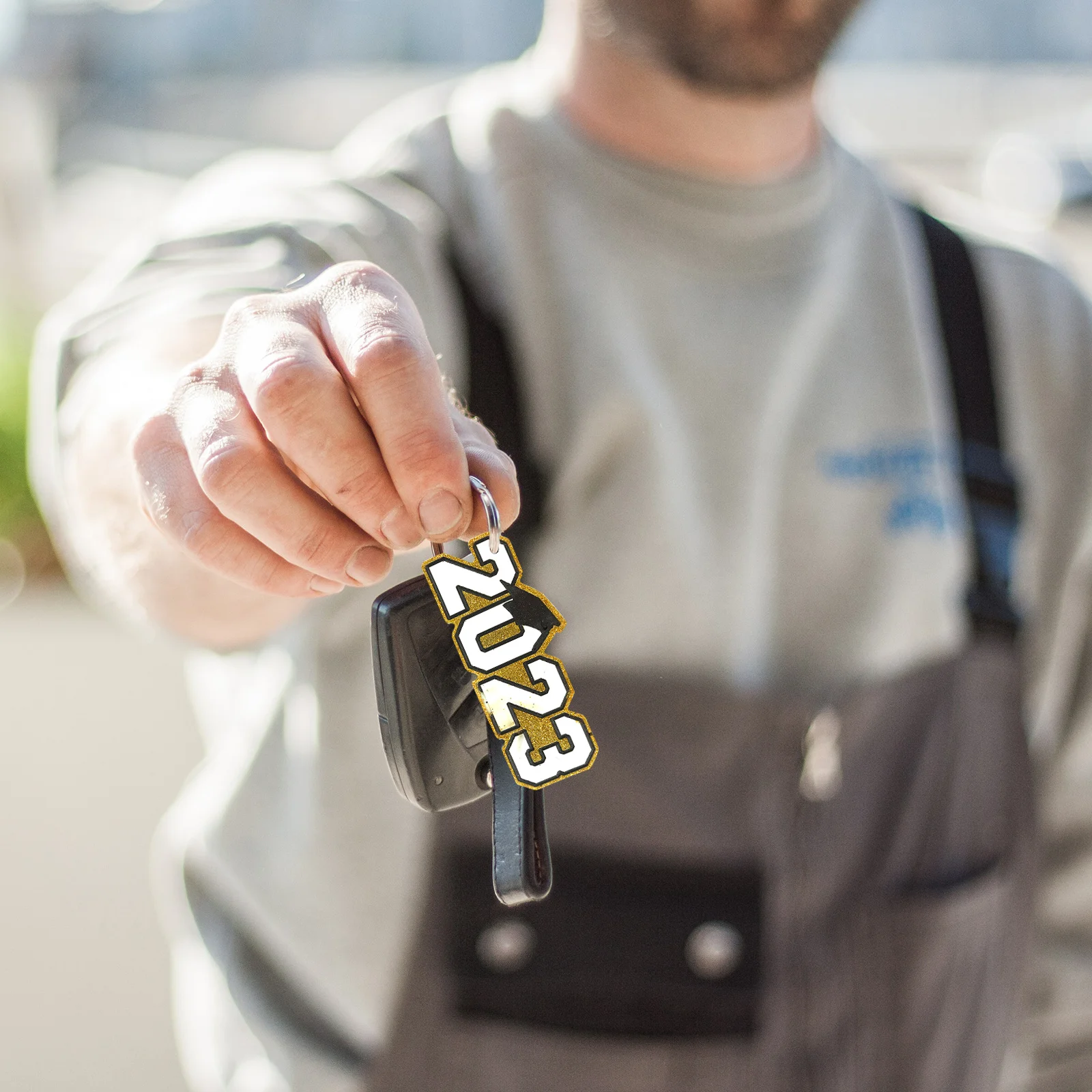 2 قطعة سلسلة المفاتيح التخرج قالب من السيليكون غير عصا مرنة راتنجات الايبوكسي DIY بها بنفسك قلادة الحرفية الديكور المفاتيح قالب من السيليكون #1