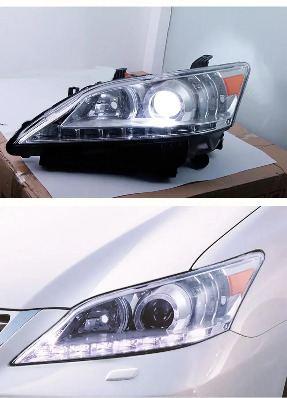 

Car Led Headlight Assembly For Lexus ES240 250 350 2006-12 DRL daytime running light turn signal 2pcs