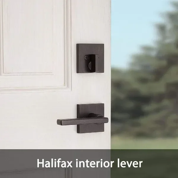 San Clemente Vordertürschlossgriff und Riegel-Set, Eingangsgriff-Set außen mit umkehrbarem Innenhebel