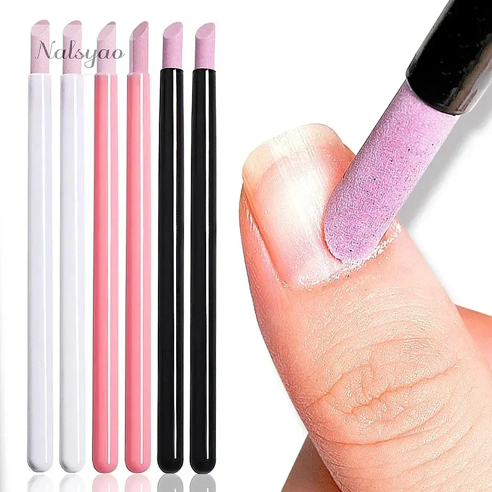 Quartz Stone Scrub Nail File Rod Cuticle Remover Dead Skin Remover Lightweight Portable Manicure Tool