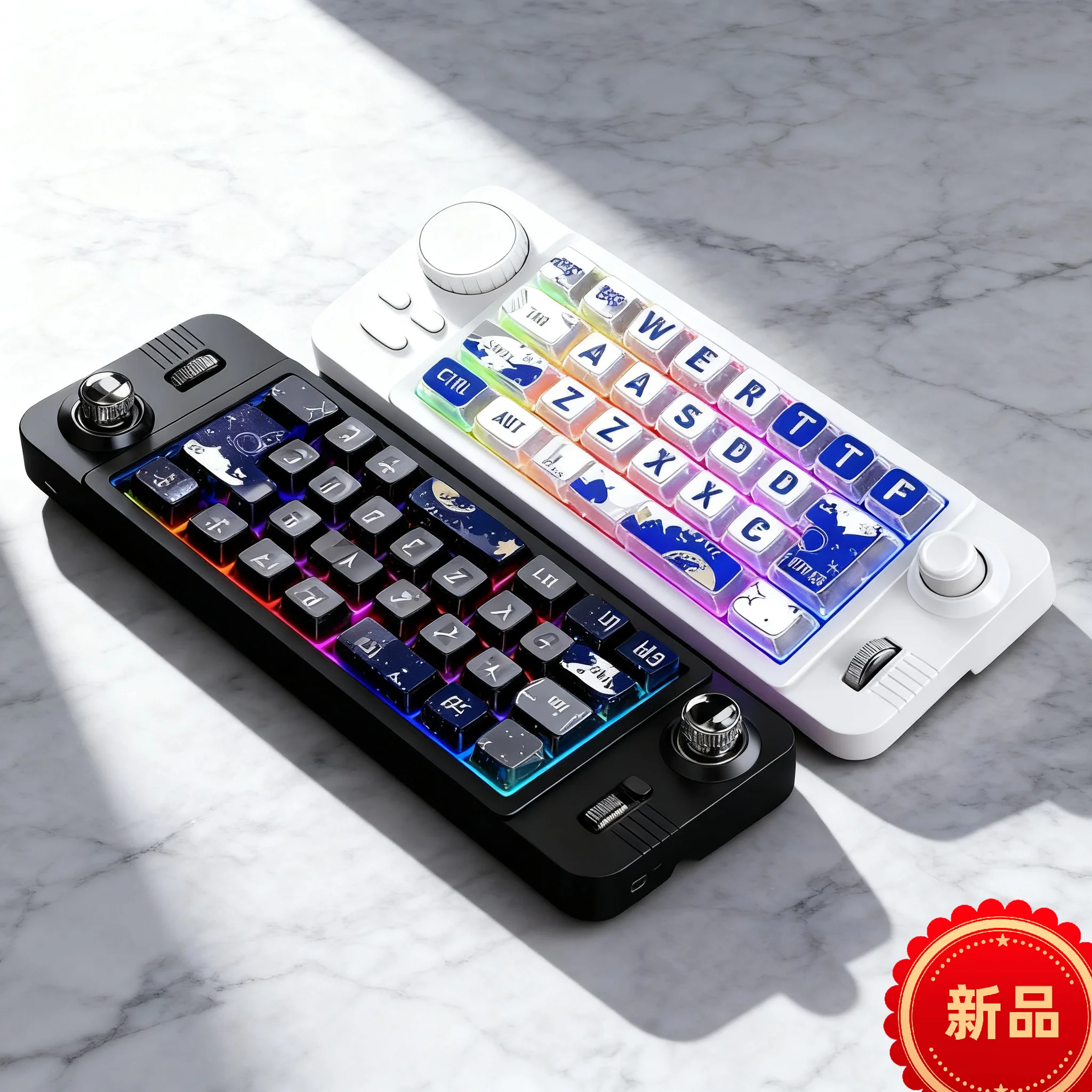 

Трехрежимная 19-клавишная макромеханическая клавиатура 2,4G/BT5.0/USB-C Проводная программируемая RGB-клавиатура с возможностью горячей замены для игр и работы
