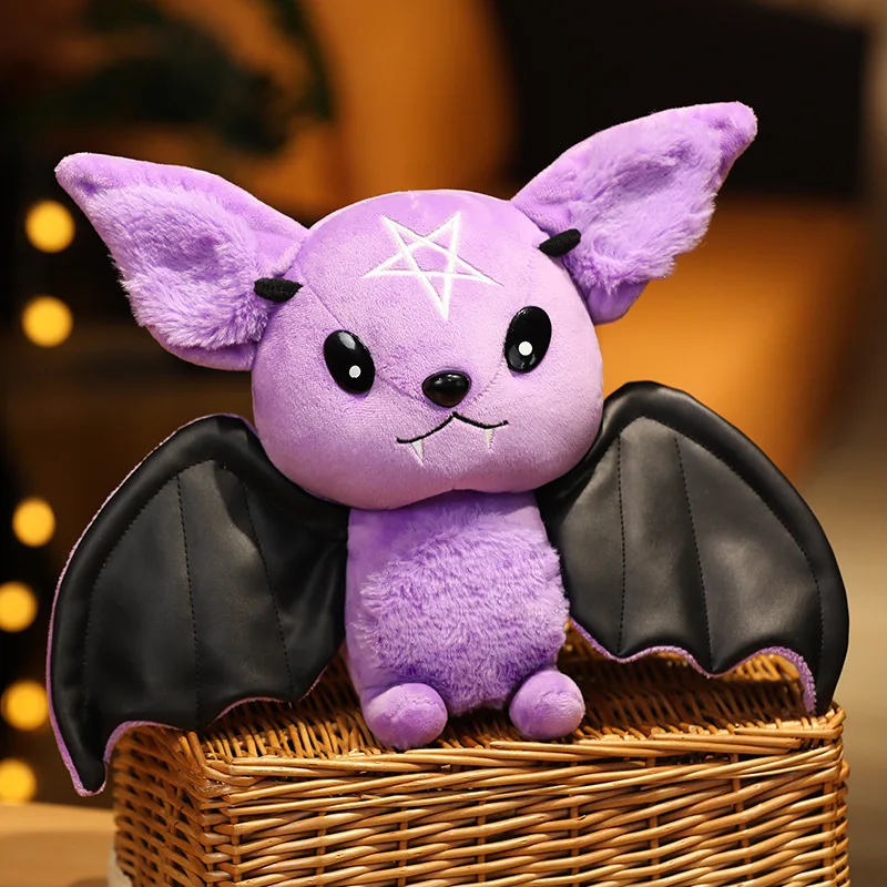 30cm Dark Series Plush Bat Toy Pentacle Moon Vampire Doll