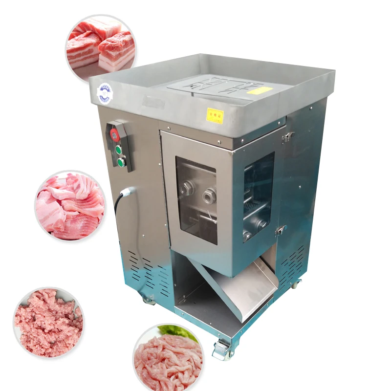 New Meat Cutting Machine 2200W Stainless Steel Fresh Meat Slicer Shredder Machine One Time Molding Of Shredded Meat