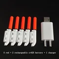 red L and charger