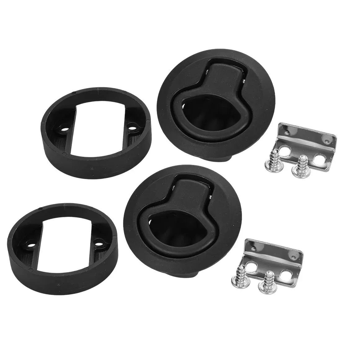 2pcs Black Marine Boat Deck Hatch Door 2