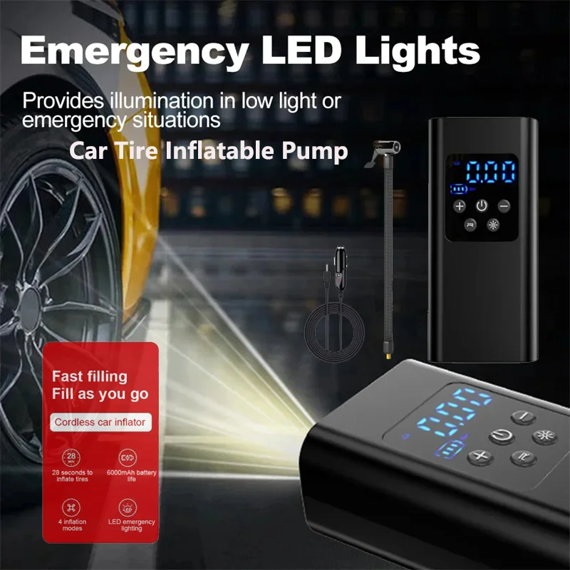 

Wired Wireless Air Pump Portable Air Compressor Smart Digital Electric Car Air Pump for Car Motorcycle Bicycle Inflator Pump