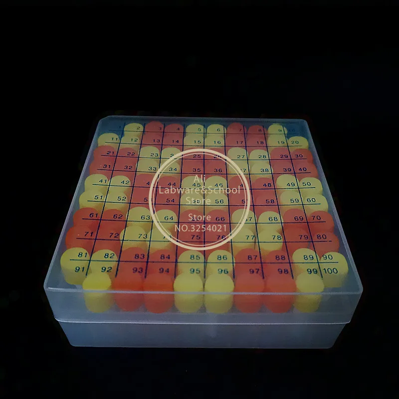 1Set Include One Piece 100- Lattice Digital Code Storage Box For Store Cryovial+100Pieces 1.8ml Plastic Refrigerating Tube