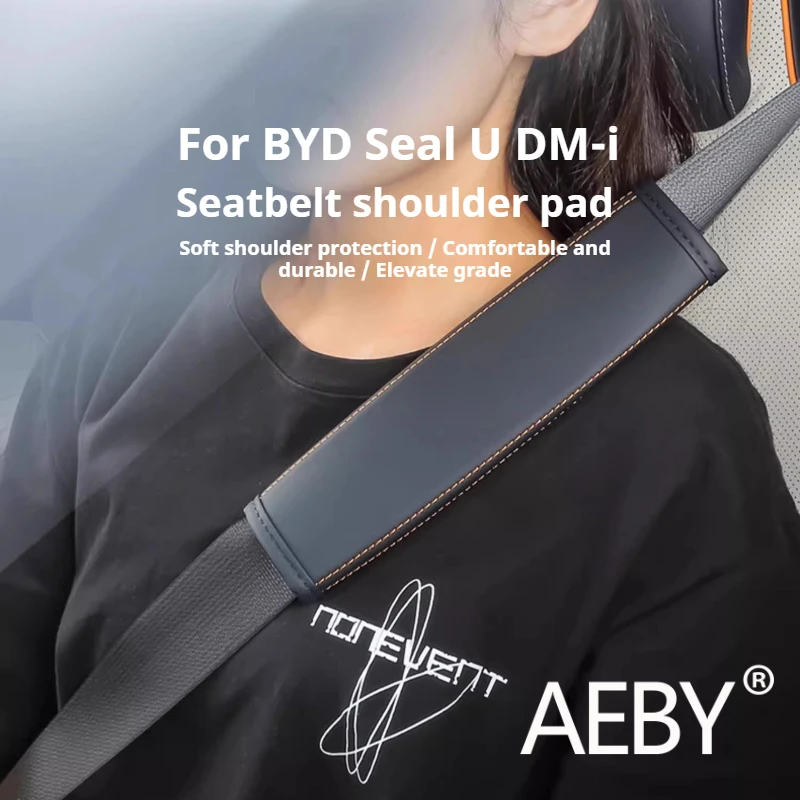 

AEBY For BYD Seal U DM-i 2020-2025 Car Seat Belt Cover Pad, Comfort Anti Pressure Strap Sleeve, Car Interior Decor Accessories