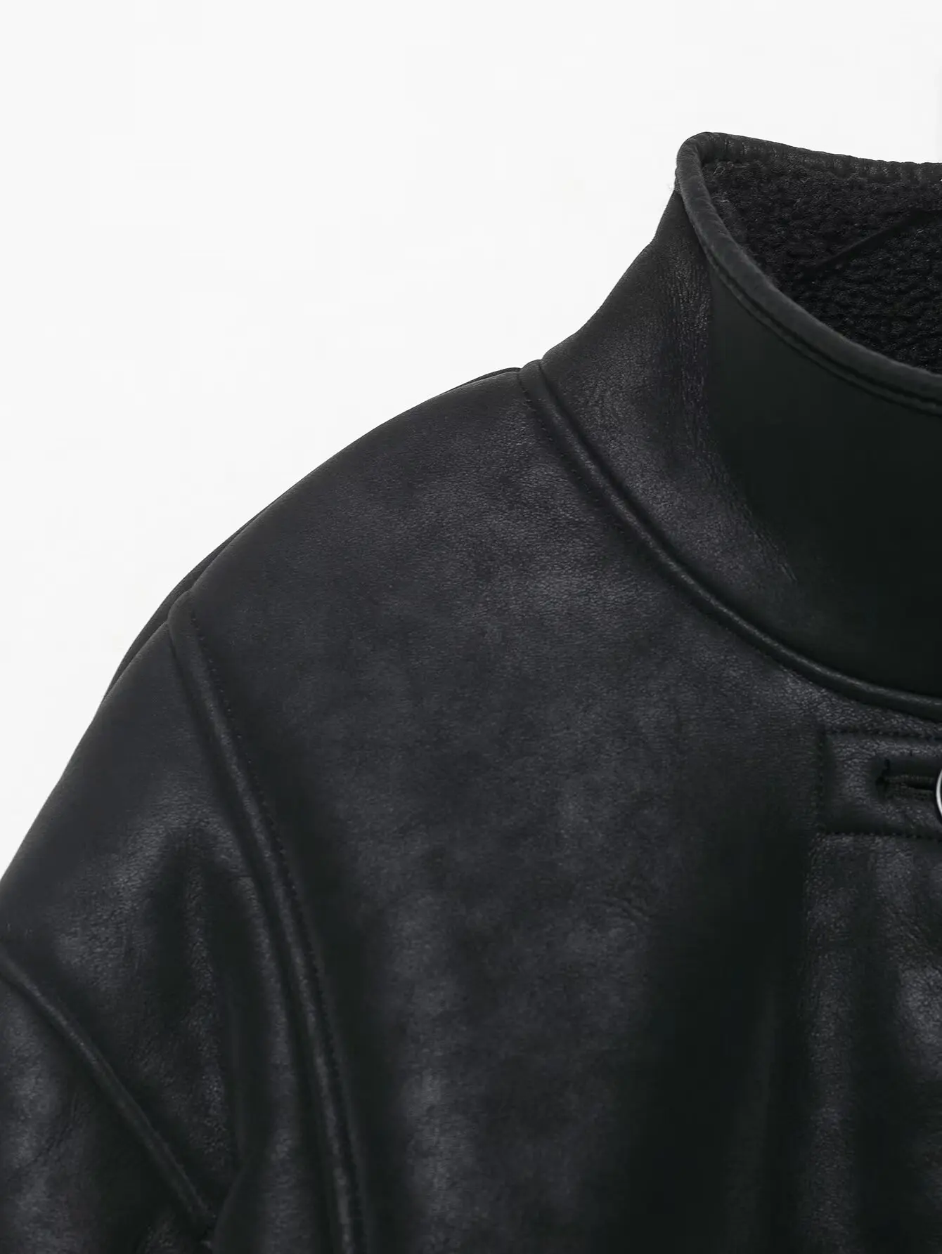 2025 سترة ذات تأثير من جلد الغزال معطف نسائي بني 202 وصل حديثًا سترة 2025 تأثير من جلد الغزال سترة مزدوجة الجوانب للنساء باللون البني #3