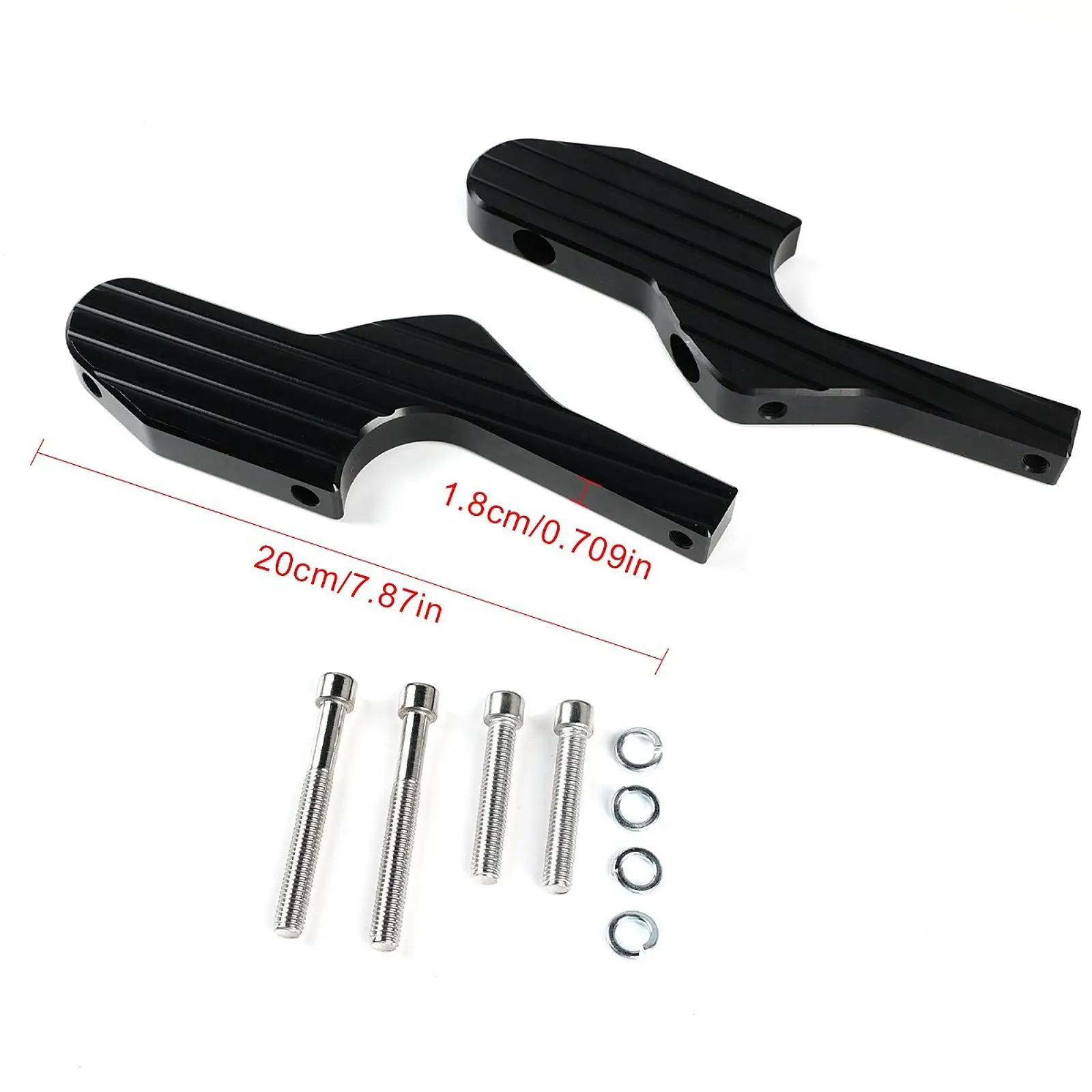 Rear Foot Peg Extension Adjustable Passenger Footrests Iron Accessory for Vespa GT GTS GTV 125 200 250 300