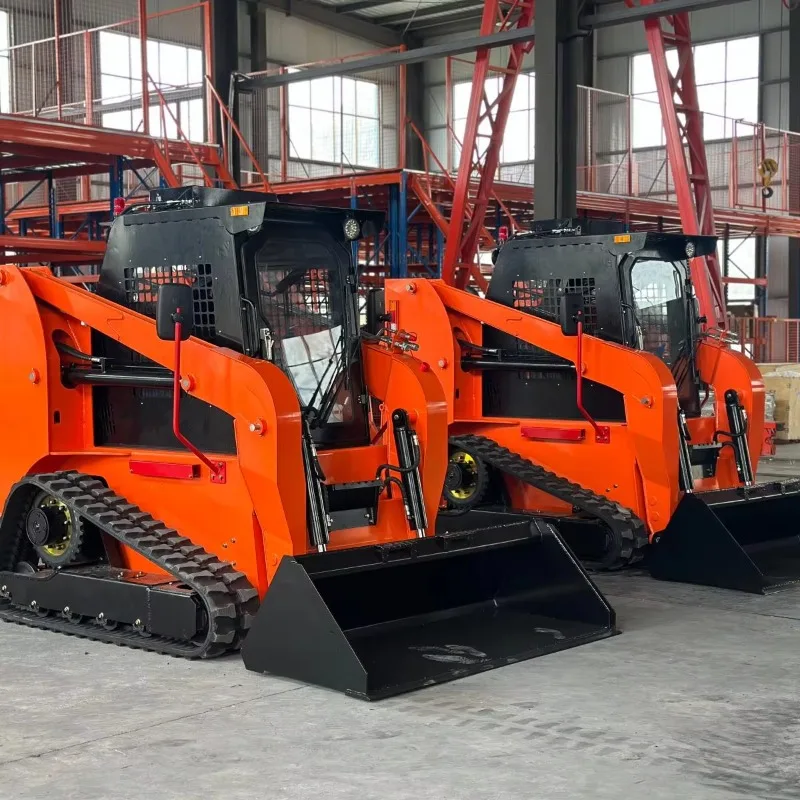 Mini Skid Steer Loader Hydraulic Compact Front Loader Construction Machinery Material Handling Equipment Multi Function Machine