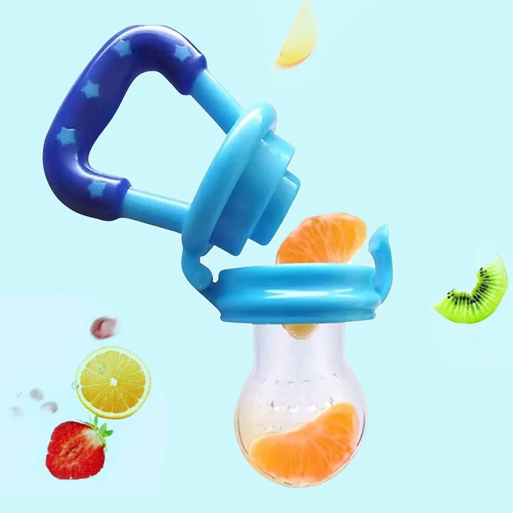 Baby Fruit Eating Supplement Photography Accessories Food Grade Silicone Teether Baby Puree Bag Teething Stick