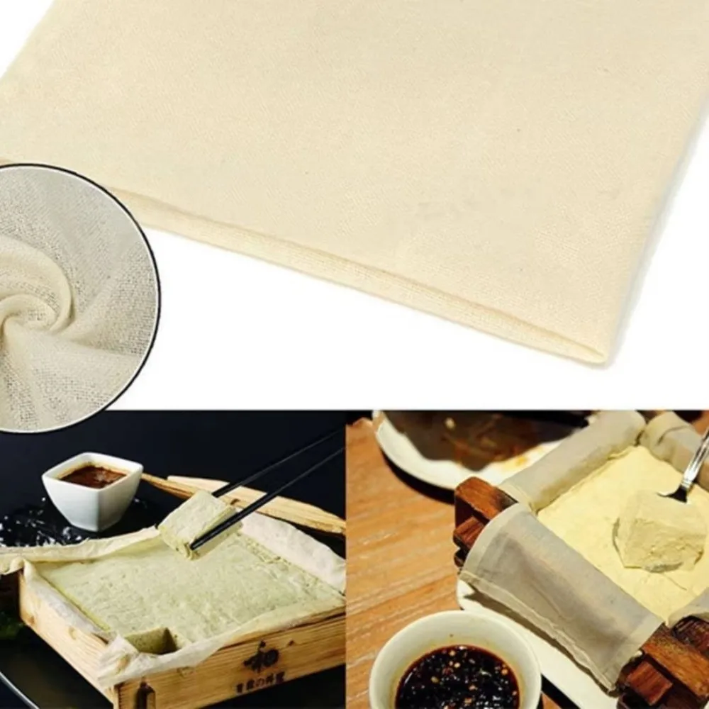 Portable Cotton Cheese Cloths Kitchen Tools Reusable Cotton Gauze Cheesecloth 40*40/50*50CM Gauze Filter Cloth for Straining
