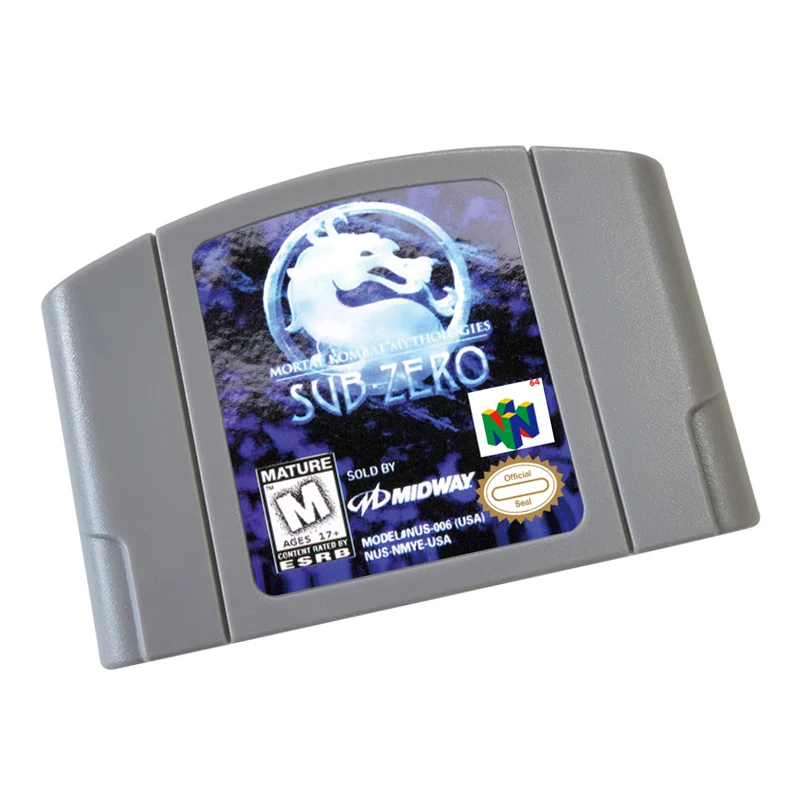 Mortal-Kombat-Mythologies-Sub-ZeroVideo Game Cartridge US Version For N64 Game Console