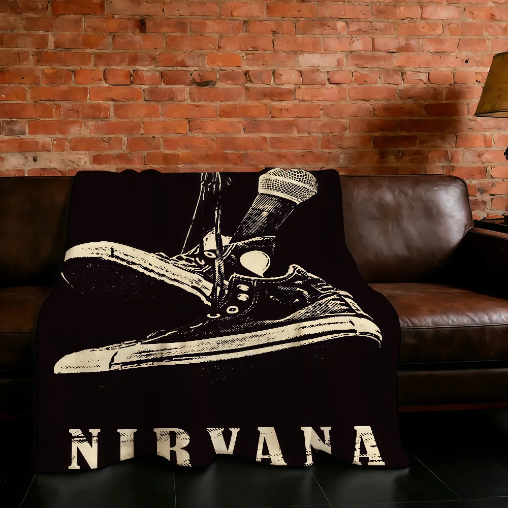 

Band N-Nirvana-ES Rock Blanket Super Warm Comfortable Plush Throw Blanket Child Home Sofa Bedroom Gift