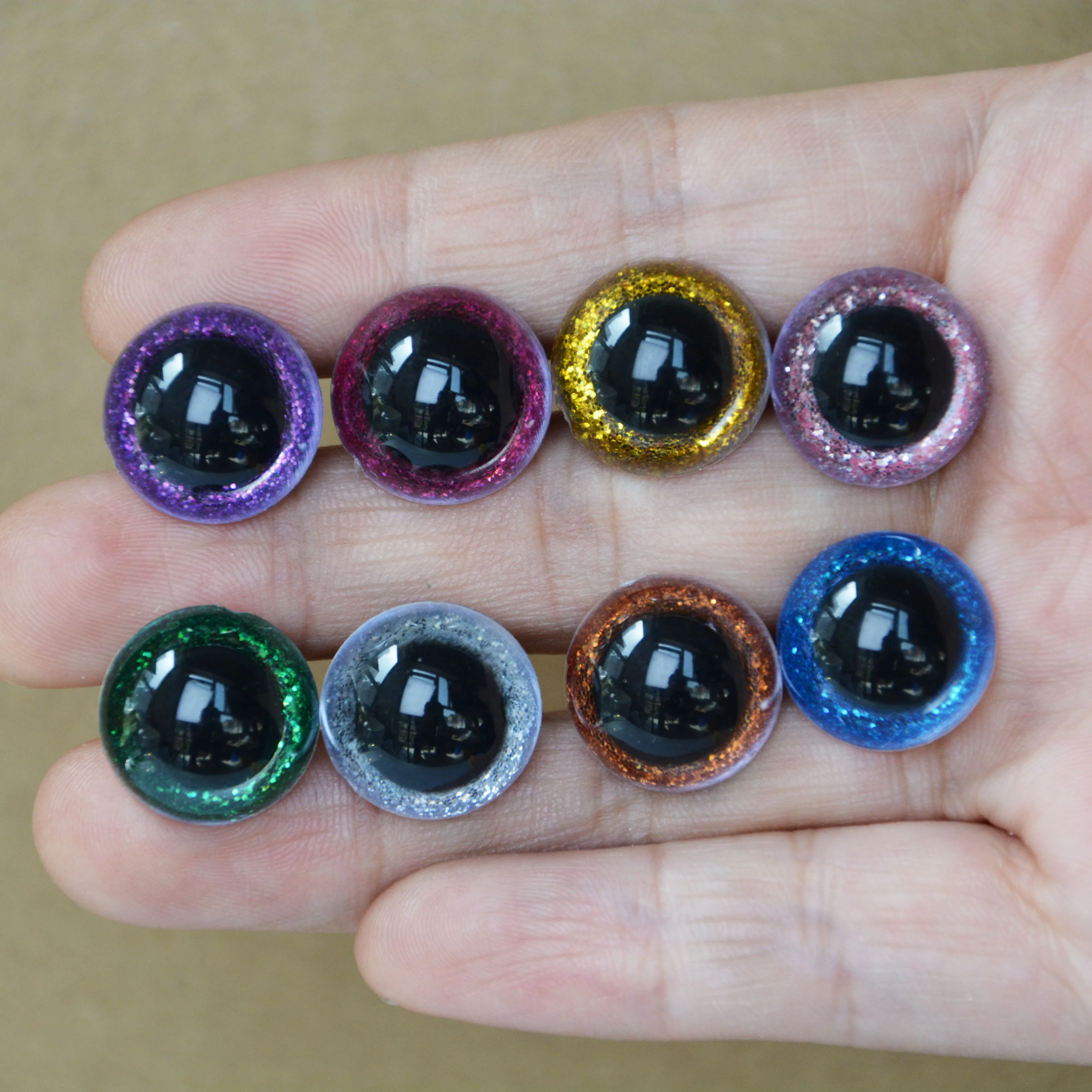 

20 шт. безопасных глазок, подходящих для изготовления плюшевых игрушек, кукол, материалов для изготовления кукол и кукол ручной работы.