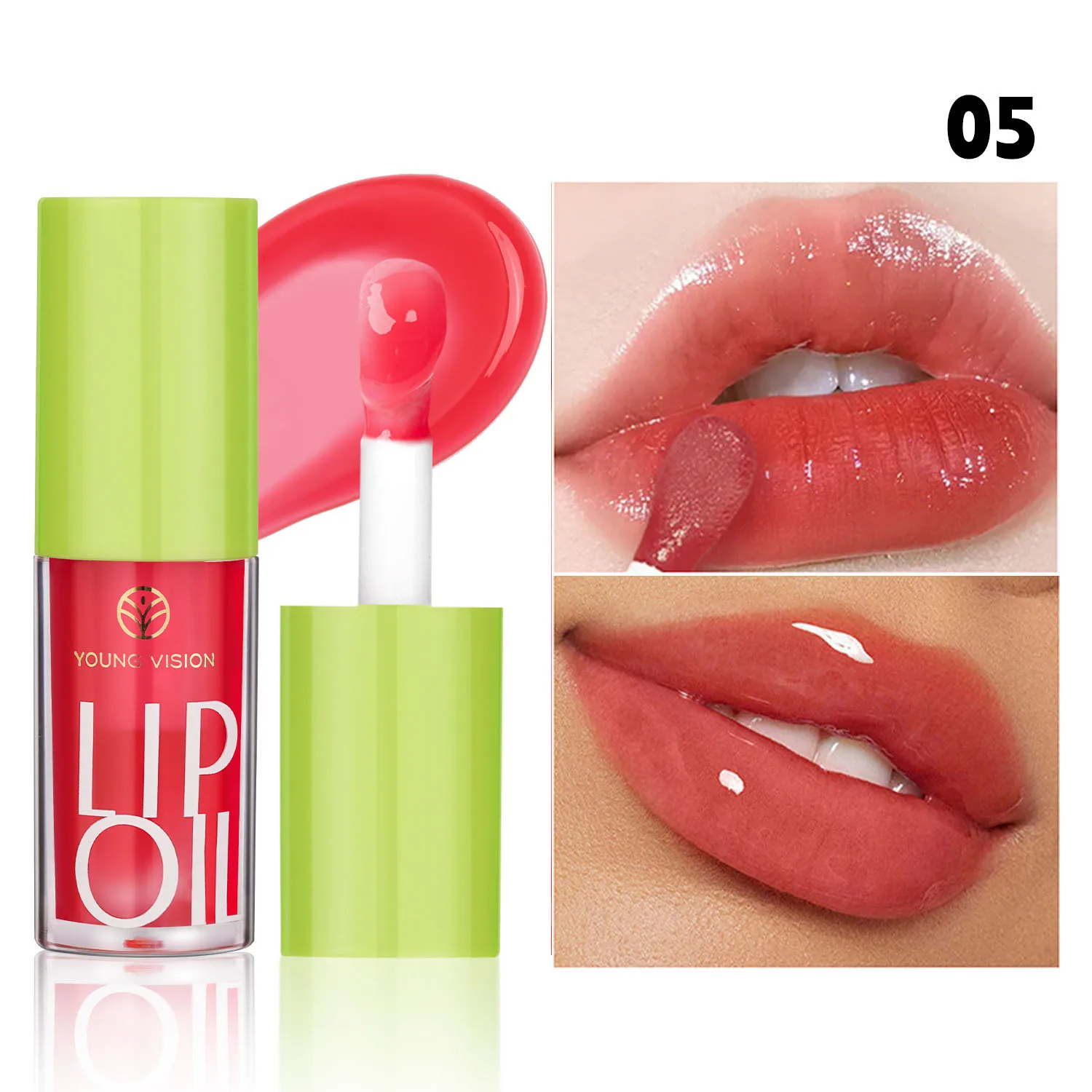 YOUNG VISION Transparent Lip Oil 6 Colors Available for Lip Moisturizing Lip Oil, Lip Enriching Lip Protection, Lipgloss