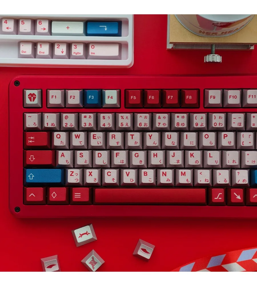 Metallic paint matte keycap PBT hot sublimation original custom magnetic axis suitable ev63/night magic mechanical keyboard