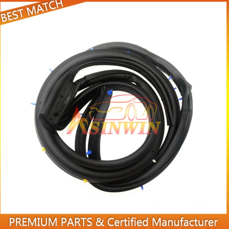 Black Rear Right Door Opening Weatherstrip Seal Rubber 82830-3RA0A-A11 For Nissan Sentra 2013-2018