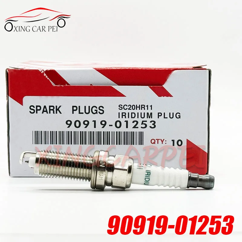 Nuevas 4 bujías de iridio SC20HR11 90919-01253 para Toyota Corolla, Lexus, Carola, Vios 1.6, Avensis Saloon, Yaris, Yaris RAV 4 R