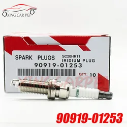 New 4pcs SC20HR11 90919-01253 Iridium Spark Plug Fit For Toyota corolla Carola Vios 1.6 AVENSIS Saloon YARIS Lexus YARIS RAV 4 R