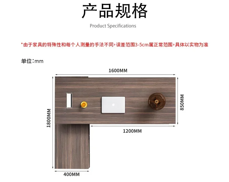 Boss desk Boss table Simple modern president table Light luxury atmosphere Large class table