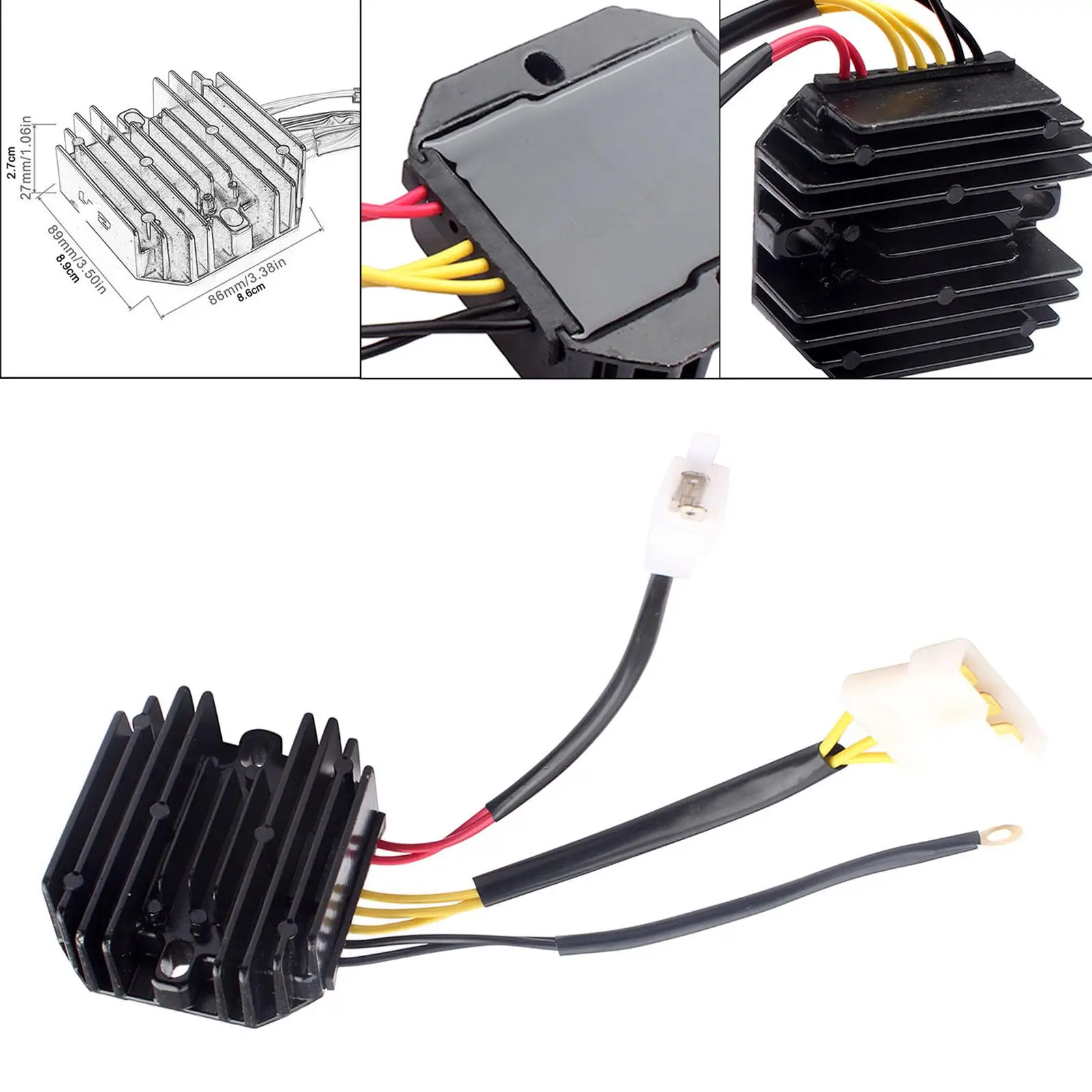 12V Motorcycle Regulator Rectifier Plug Type Power Stabilizer Rectifier for Bajaj Dominar 250 2020 2023 Parts