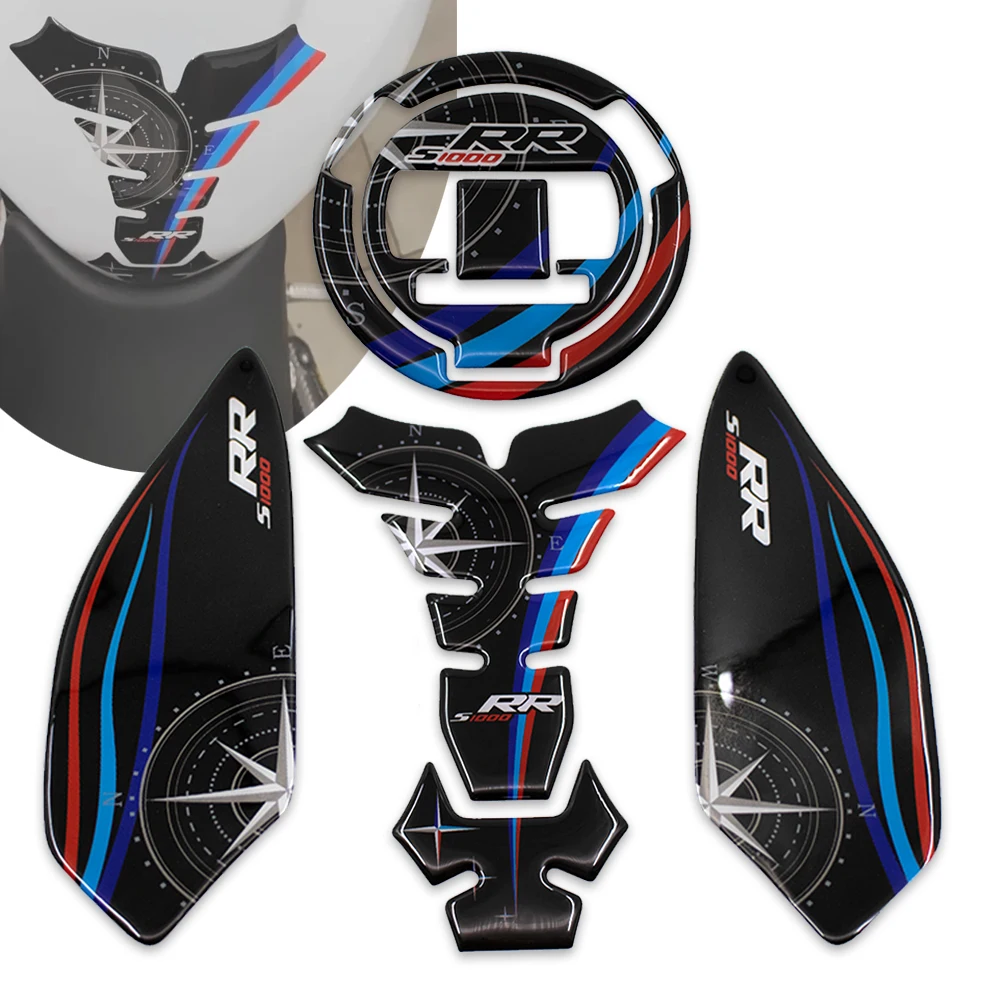 

BMW S1000RR HP4 S1000R Side Motorcycle Sticker Gas Tank Scratch Protector Knee S1000 R RR Tank Traction carbon fibre Stickers