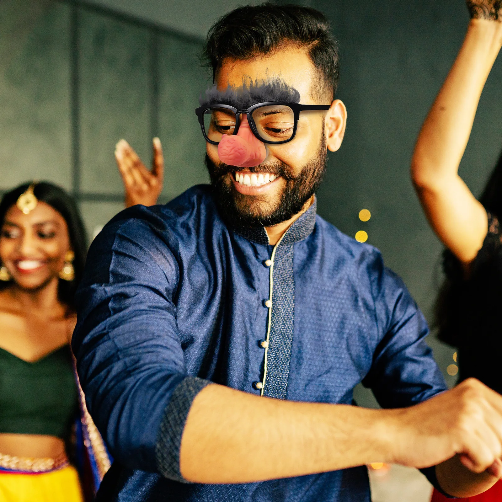 Accessoires de nez de cochon, 3 pièces, lunettes créatives pour jeux de fête, cabines Photo, confortables, tenue toute la journée, lunettes de fête unisexes