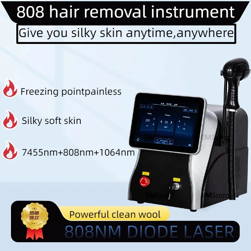 

2000W Diode Laser New Series 755 808 1064 3 Wavelength Selection Shows Best Painless Permanent Hair Removal Device