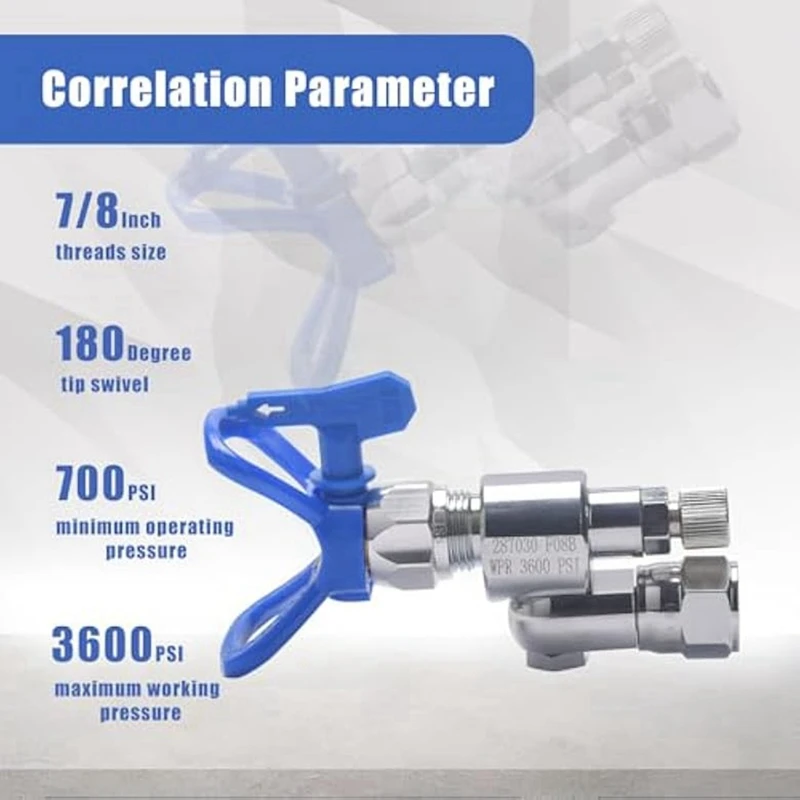 A73T 287030 Cleanshot Shut-Off Valve Airless Paint Sprayers Swivel Joint Extension Rotary Airless Sprayers Connection Thread