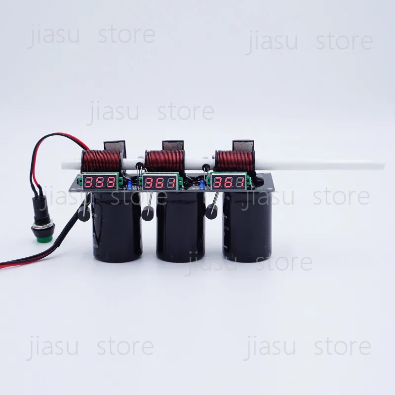 Multi-Stage Electromagnetic Coil Gun DIY Integrated Kit Physics Educational Teaching Aids Science Experiment Model