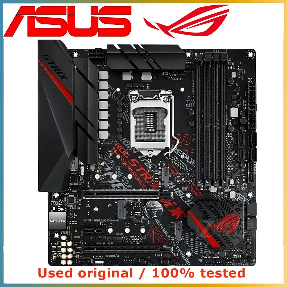 For ASUS ROG STRIX B365-G GAMING B365G Motherboard 64GB LGA 1151 DDR4 Micro ATX Mainboard