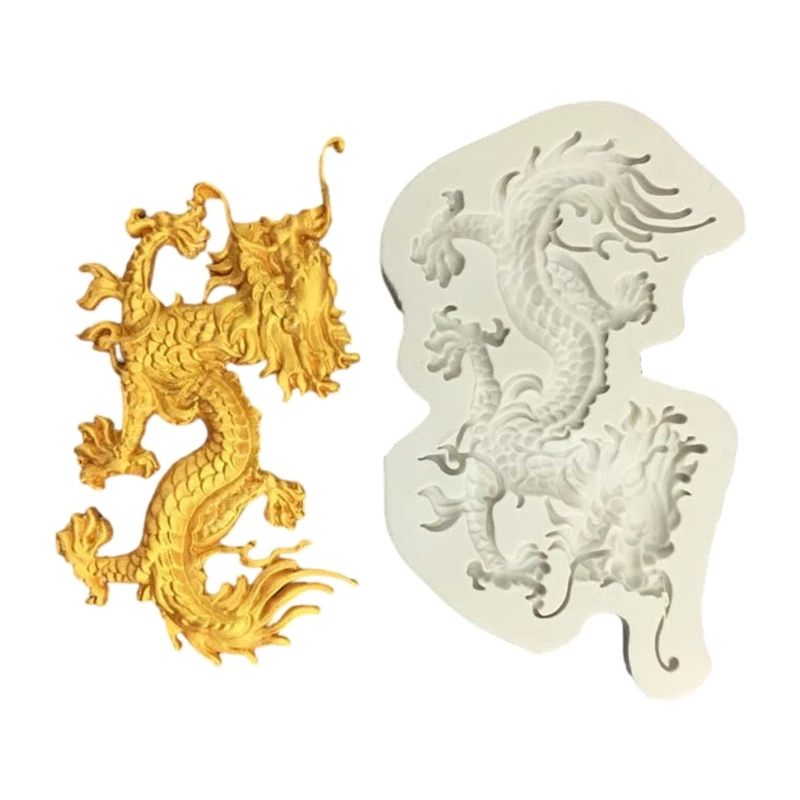 Dragon Shaped Chocolate Moulds Bakings Supplies Silicone Material for Cake Soap Drop shipping