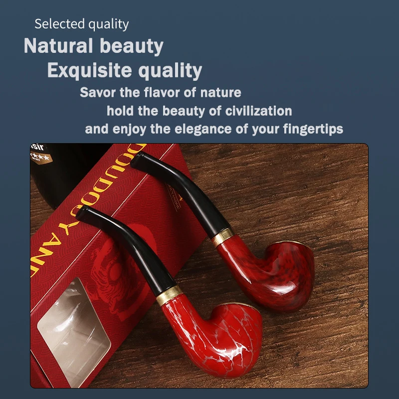 New DesignHandmade Wood Smoking Pipe Perfect Beginner Pipe Kit for Smoking with Ultimate Guide E-Book Gift Set and Accessories