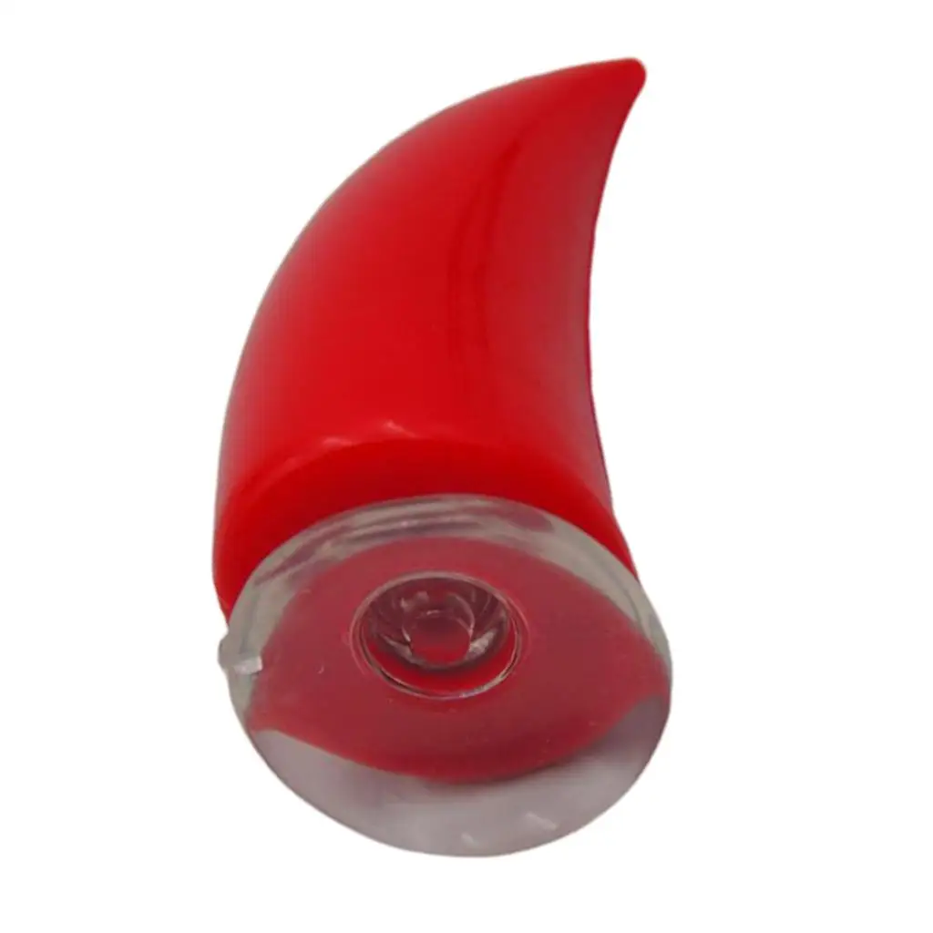 Helmet Accessories Red Suction Mount Horn Creative Decoration for Motorcycle Helmet Cover and Cap