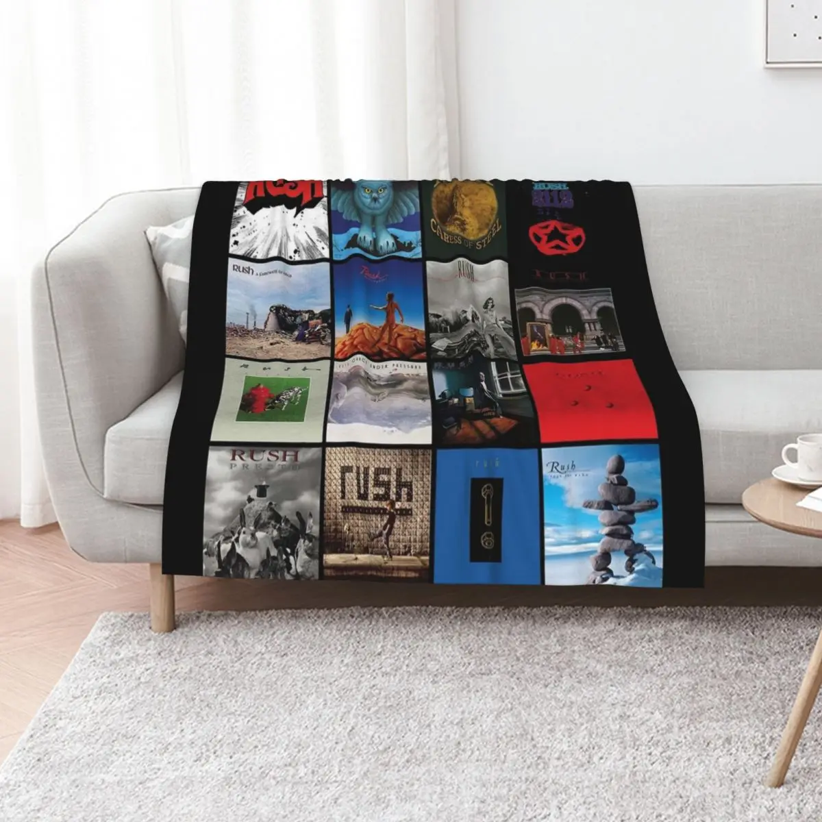 All Album Posters RushBand Completed || 007 Throw Blanket Shaggy Luxury Sofas Blankets For Baby Flannel Large Blankets