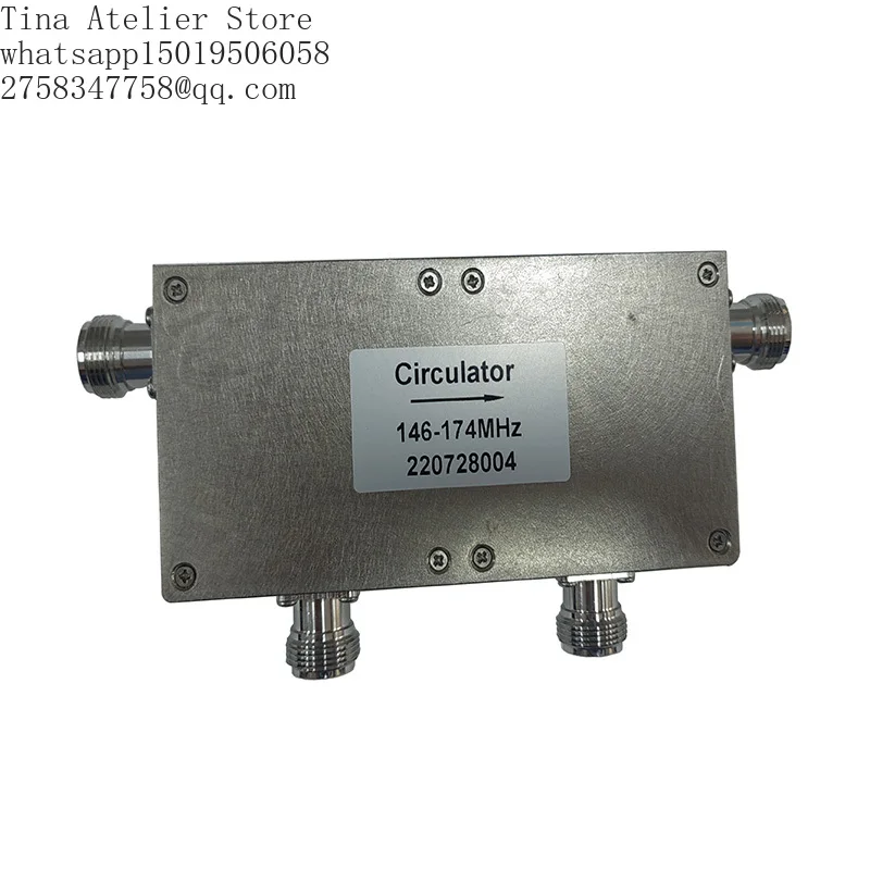 High Isolation 100W VHF 146-174MHz  Dual Junction Circulator with N Female Connector for DAS In-Building Coverage Solutions
