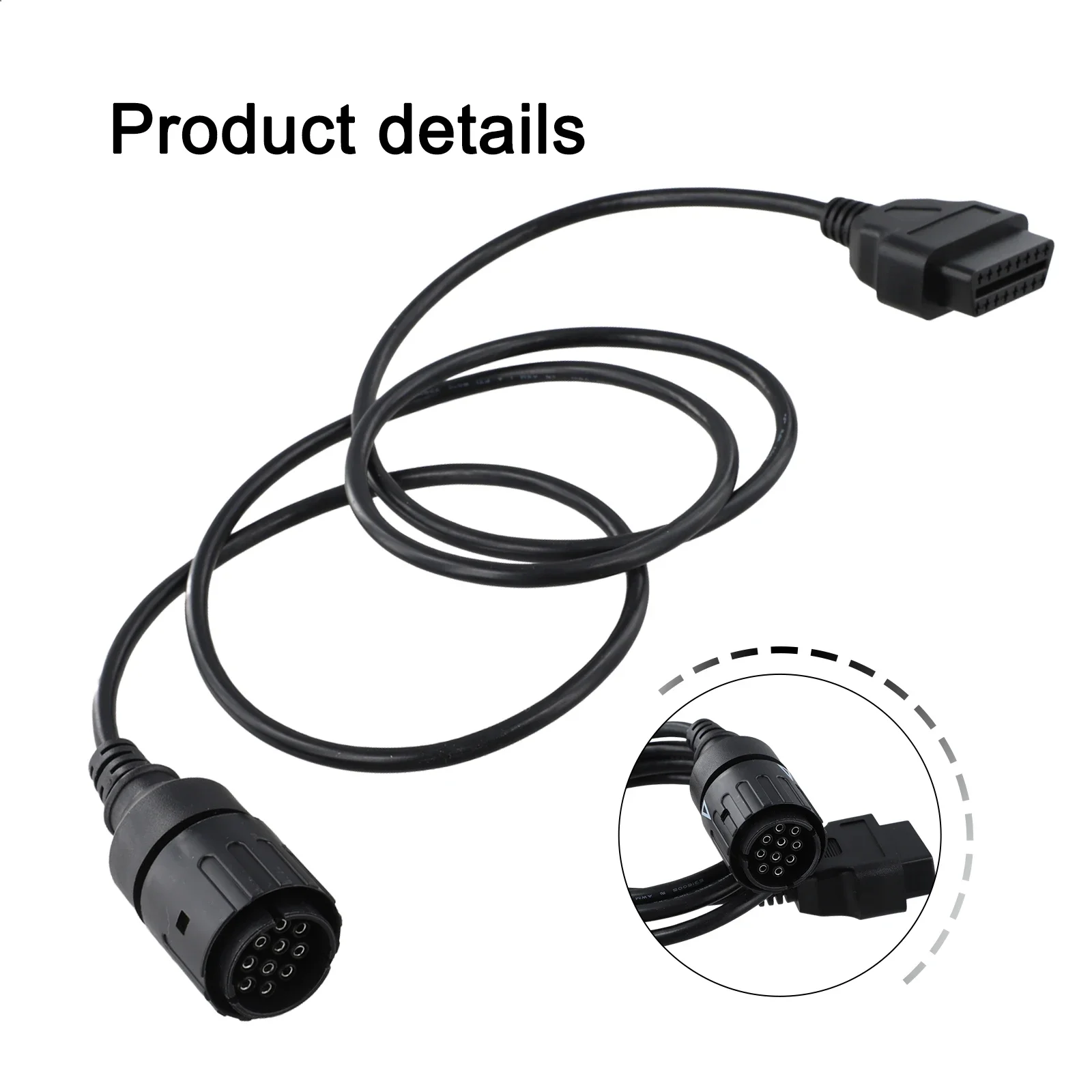 Automotive Service Diagnostic Adapter Cable Diagnostic Adapter 20AWG Cable Thickness Non-deformation Design OEM Compatible